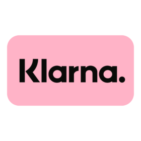 Klarna logo på rosa bakgrunn